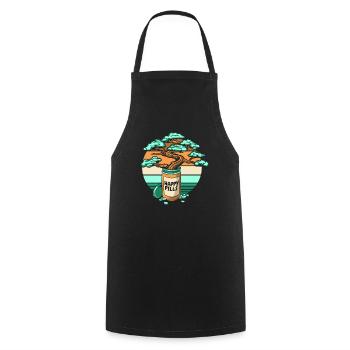 Happy Pills Penjing Indoor Bonsai Bonsai Pots - Cooking Apron - black - Front - AI Model Male 185 dark (185cm)
