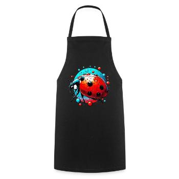 Ladybug - Cooking Apron - black - Front - AI Model Male 185 dark (185cm)