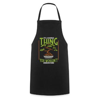 It's A Bonsai Thing Bonsai Pots Penjing Indoor - Cooking Apron - black - Front - AI Model Male 185 dark (185cm)