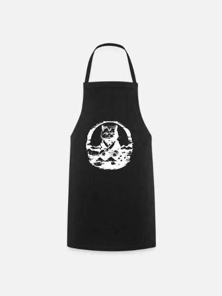 Chat japonais - Tablier de cuisine - noir