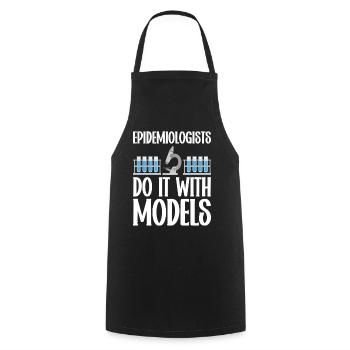 Epidemiology Scientist Epidemiologist Medicine - Cooking Apron - black - Front - AI Model Male 185 dark (185cm)