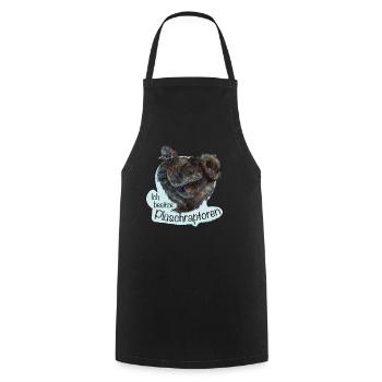 Les rapaces en peluche - Tablier de cuisine - noir - Devant - AI Model Male 185 dark (185cm)