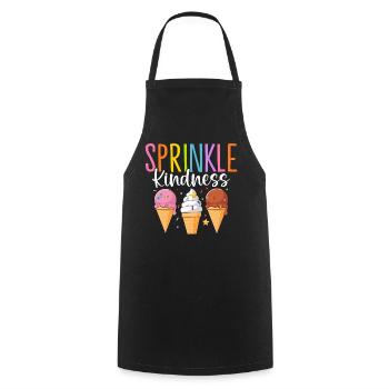 Streusel Freundlichkeit Lustiges Eis Gelato Gefroren - Kochschürze - Schwarz - Vorne - AI Model Male 185 dark (185cm)
