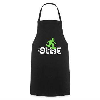 Ollie Skateboarding Skateboarder - Kochschürze - Schwarz - Vorne - AI Model Male 185 dark (185cm)
