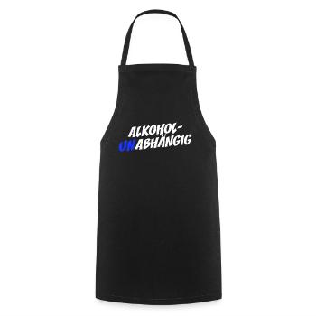 Alcohol-Free Sober Straight Edge Alcohol-Free - Cooking Apron - black - Front - AI Model Male 185 dark (185cm)