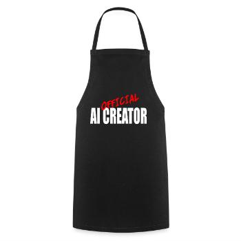 Official AI Creator Graphic Design - Cooking Apron - black - Front - AI Model Male 185 dark (185cm)