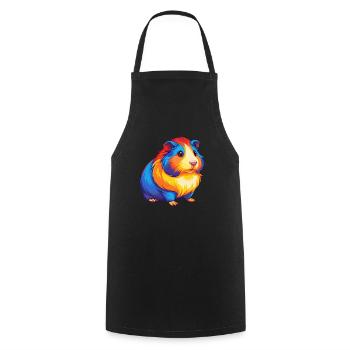 Cochon d’Inde Coloré Kawaii Dessin animé Personnage Animal de compagnie - Tablier de cuisine - noir - Devant - AI Model Male 185 dark (185cm)