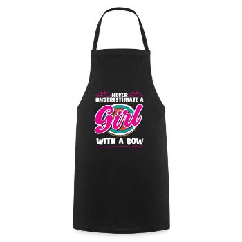 Archery Girl Archery - Cooking Apron - black - Front - AI Model Male 185 dark (185cm)