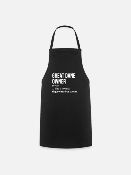 Great Dane Great Dane Great Dane - Cooking Apron - black