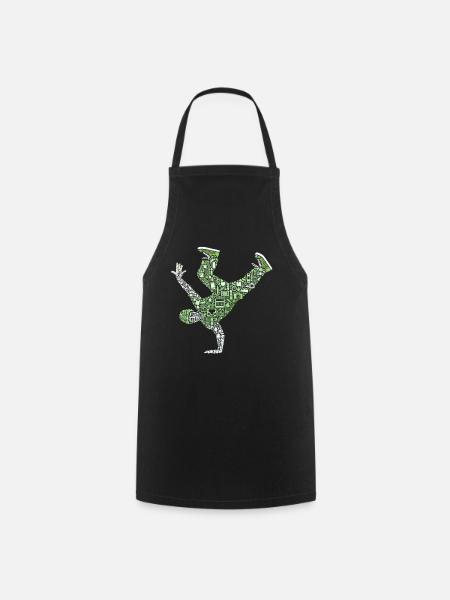 Breakdance, Breakdancer, Breakdancing, Hip Hop - Tablier de cuisine - noir