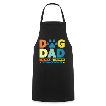 Vintage Dog Dad Dog Lover Animal Lovers Dog - Cooking Apron - black - Front - AI Model Male 185 dark (185cm)