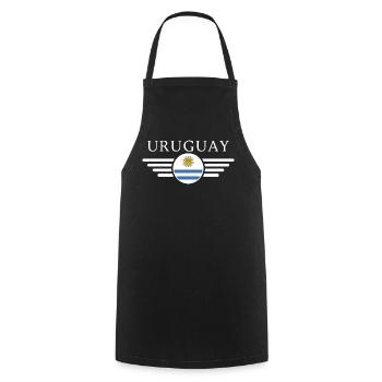 Ich liebe Uruguay, Eleganz Stil Design T-Shirt - Kochschürze - Schwarz - Vorne - AI Model Male 185 dark (185cm)