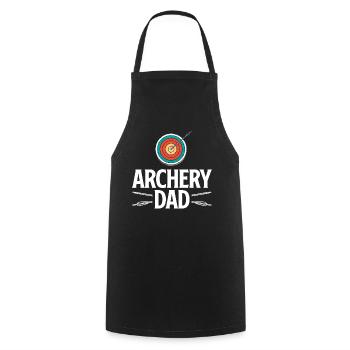 Bow Dad Father Archery - Cooking Apron - black - Front - AI Model Male 185 dark (185cm)
