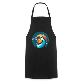 Bienenfresser Niedliches Kawaii Cartoon Tier Haustier Logo - Kochschürze - Schwarz - Vorne - AI Model Male 185 dark (185cm)