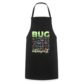 Pest Control Bug Enthusiast Animal Control Officer - Cooking Apron - black - Front - AI Model Male 185 dark (185cm)