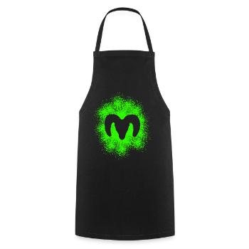Bighorn sheep - Cooking Apron - black - Front - AI Model Male 185 dark (185cm)