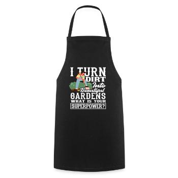 Paysagiste - Tablier de cuisine - noir - Devant - AI Model Male 185 dark (185cm)