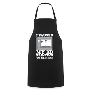 3D Printer Filament 3D Printing 3D Printing 3D Printer - Cooking Apron - black - Front - AI Model Male 185 dark (185cm)