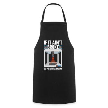 3D Printer Filament 3D Printing 3D Printing 3D Printer - Cooking Apron - black - Front - AI Model Male 185 dark (185cm)