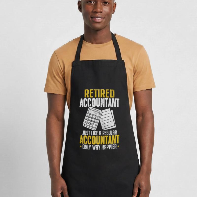 Comptable à la retraite Drôle de comptable Comptable Tablier de cuisine
