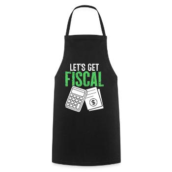 Soyons fiscaux drôles comptabilité CPA Financial - Tablier de cuisine - noir - Devant - AI Model Male 185 dark (185cm)