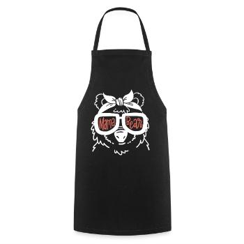 Mama Bär Muttertag - Kochschürze - Schwarz - Vorne - AI Model Male 185 dark (185cm)
