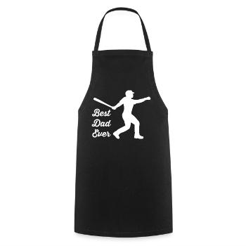 Base-ball - Tablier de cuisine - noir - Devant - AI Model Male 185 dark (185cm)