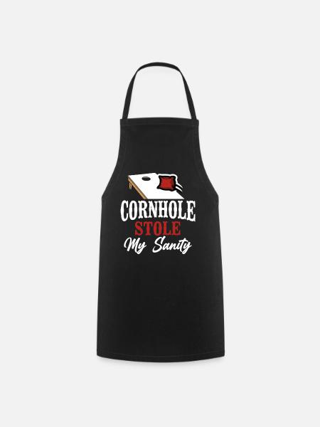 Cornhole Team Bean Bag Player - Kochschürze - Schwarz