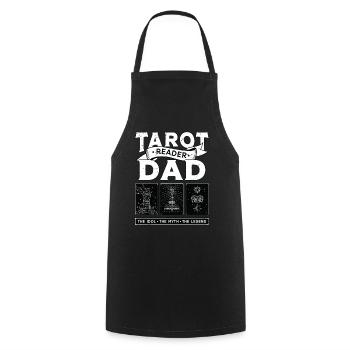 Tarot Reader Dad The Idol The Myth Psychic Tarot - Kochschürze - Schwarz - Vorne - AI Model Male 185 dark (185cm)