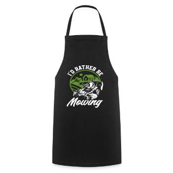 Landscaper Horticulture Lawn Mowing - Cooking Apron - black - Front - AI Model Male 185 dark (185cm)