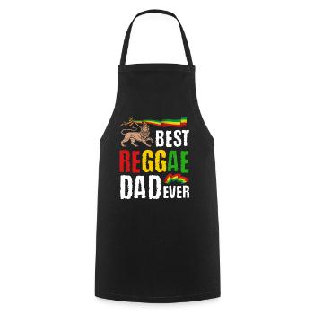 Rastafari Music Vibes Only Rasta Jamaica Reggae - Cooking Apron - black - Front - AI Model Male 185 dark (185cm)