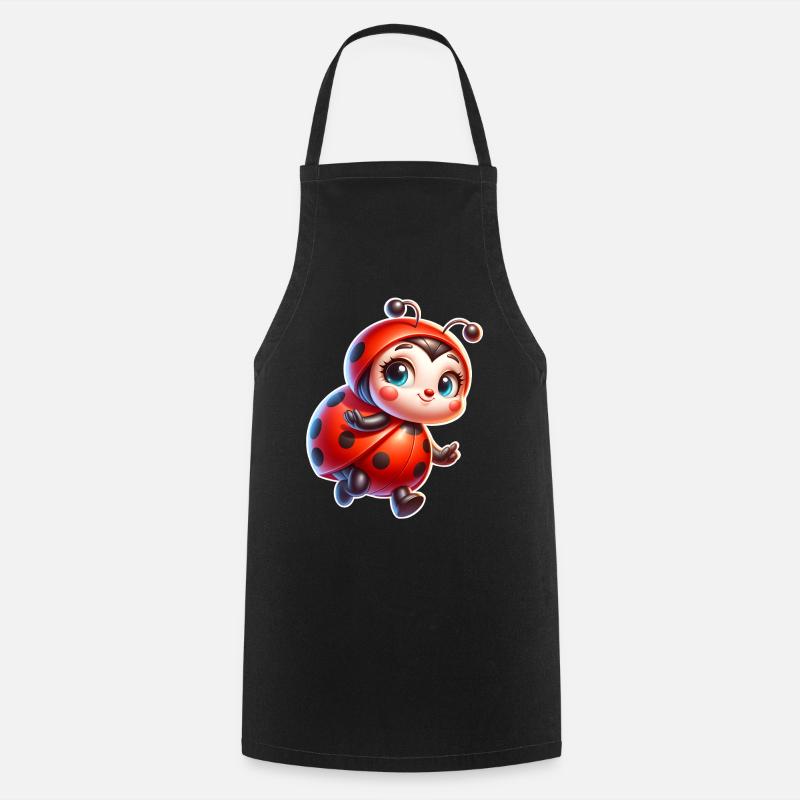 Marienkäfer - Kochschürze - Schwarz