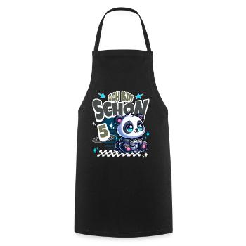 5. Geburtstag Kindergeburtstag Gaming Panda - Kochschürze - Schwarz - Vorne - AI Model Male 185 dark (185cm)
