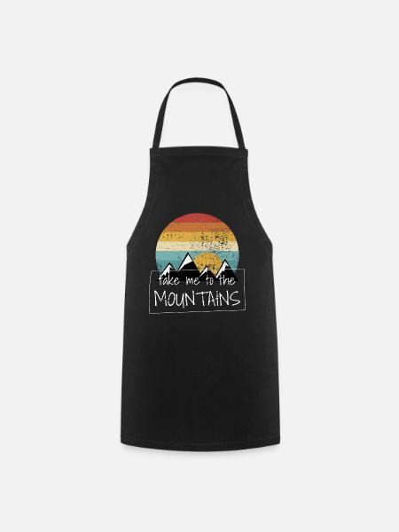 Randonnées pédestres - Tablier de cuisine - noir