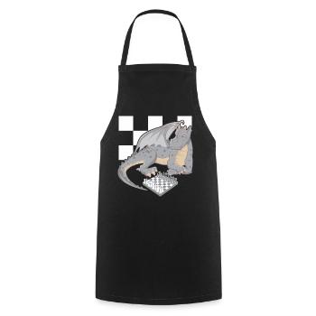 dragons - Cooking Apron - black - Front - AI Model Male 185 dark (185cm)