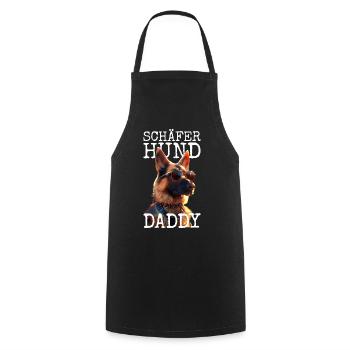 German Shepherd Daddy Dad Dad Father's Day Shepherd Dogs - Cooking Apron - black - Front - AI Model Male 185 dark (185cm)