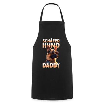 German Shepherd Daddy Dad Dad Father's Day Shepherd Dogs - Cooking Apron - black - Front - AI Model Male 185 dark (185cm)