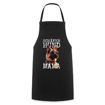 German Shepherd Mom Mistress Mother's Day Shepherd Dogs - Cooking Apron - black - Front - AI Model Male 185 dark (185cm)