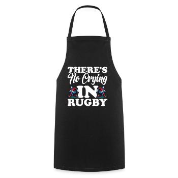 Rugby Gift Rugby Player Rugby Coach - Cooking Apron - black - Front - AI Model Male 185 dark (185cm)