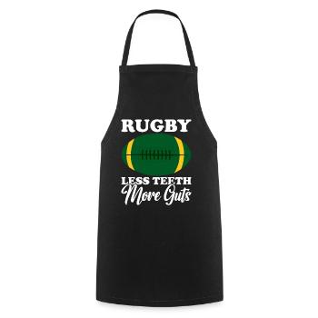Rugby Geschenk Rugbyspieler Rugby Coach - Kochschürze - Schwarz - Vorne - AI Model Male 185 dark (185cm)