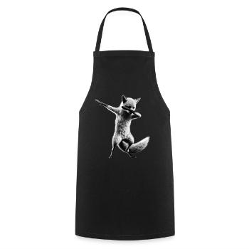 Lustiger Dabbing Fuchs Dance Tierliebhaber Dab - Kochschürze - Schwarz - Vorne - AI Model Male 185 dark (185cm)