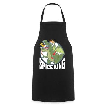 Spice King - Cooking Apron - black - Front - AI Model Male 185 dark (185cm)
