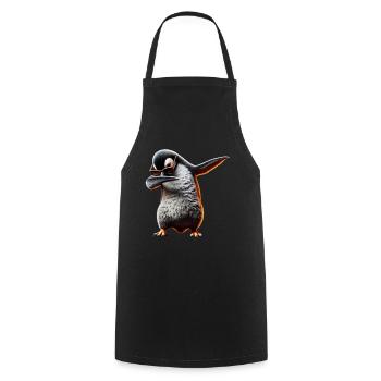 Lustiger Dabbing Pinguin Tanzen Tierliebhaber Dab - Kochschürze - Schwarz - Vorne - AI Model Male 185 dark (185cm)