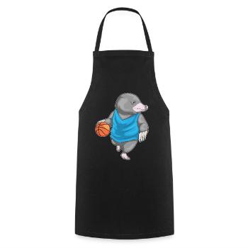 Taupe Basketteur Basketteur - Tablier de cuisine - noir - Devant - AI Model Male 185 dark (185cm)