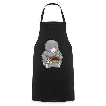 Gâteau Mole - Tablier de cuisine - noir - Devant - AI Model Male 185 dark (185cm)