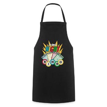 It's Bingo Night Caller Daubers Professional Bingo - Cooking Apron - black - Front - AI Model Male 185 dark (185cm)