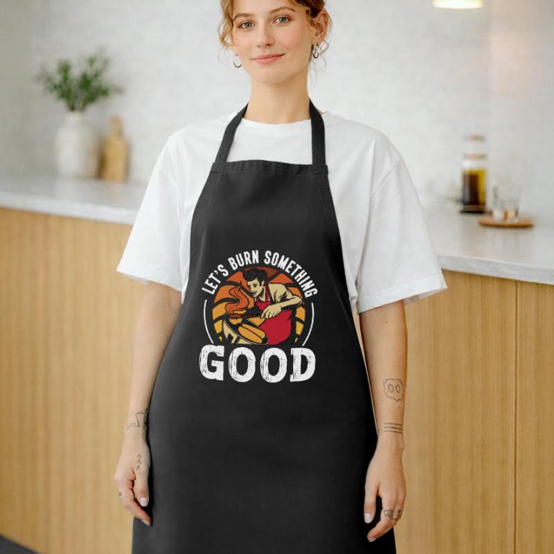 Pulled Pork BBQ Let's Burn Something Barbecue Cooking Apron