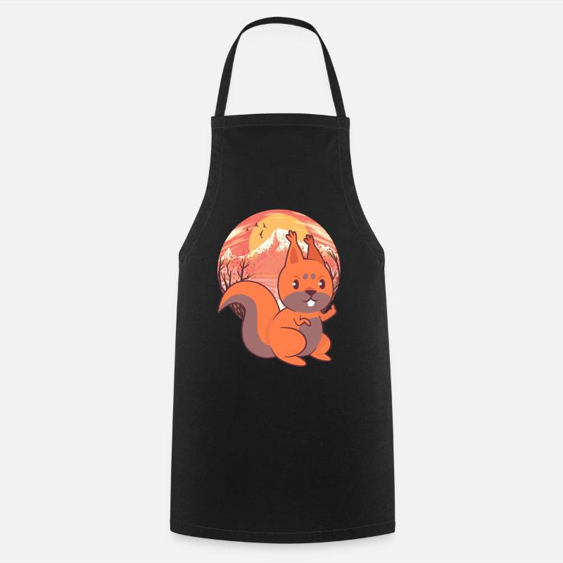 Enfant écureuil enfants - Tablier de cuisine - noir