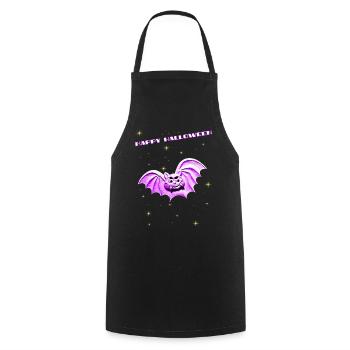 Bat for Halloween - Cooking Apron - black - Front - AI Model Male 185 dark (185cm)