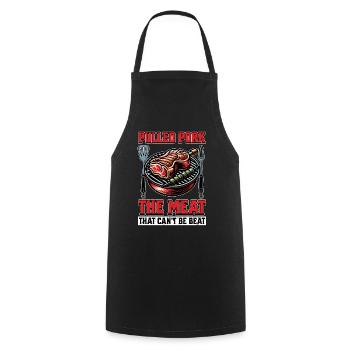 Pulled Pork The Meat That Barbecue Meat Lover - Cooking Apron - black - Front - AI Model Male 185 dark (185cm)